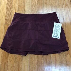 Lululemon Pace Rival Plum Skirt 6 Tall
